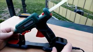 PARKSIDE pistolet do kleju  test i UNBOXING [upl. by Sydel]