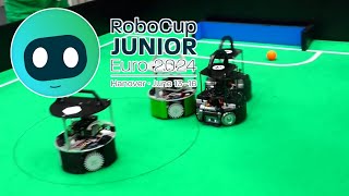 RoboCupJunior European Championship 2024  Hanover Germany  Soccer Open  best goals [upl. by Niledam]