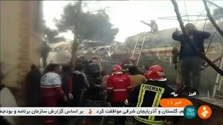 Iran  quinze morts dans le crash dun avion [upl. by Bromley]