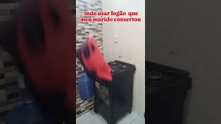 INDO USAR FOGÃO MEU MARIDO CONSERTOU [upl. by Tompkins]