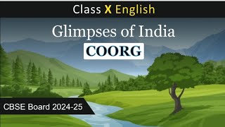 Coorg Glimpses of India  Class X CBSE Board [upl. by Saalocin931]