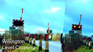 Willington Level Crossing in Willington Derbyshire [upl. by Eiffe]