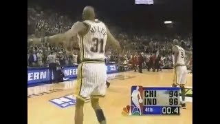 Reggie Miller Game Winner vs Bulls in 1998 Eastern Conference Finals [upl. by Ennairac]