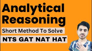 Analytical Reasoning Tips  NTS GAT NAT Preparation [upl. by Lashonde815]