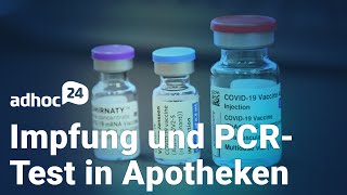 Impfung amp PCRTest in Apotheken  SonderPZN für Impfstoffe  Ermittlungen gegen „Pfusch“Apotheker [upl. by Gylys]