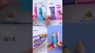 4 items DIY pencil eraser ideas shorts tonniartandcraft craft art love [upl. by Ratcliff759]