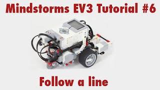 Mindstorms EV3 Tutorial 6 Use the color sensor to follow a line [upl. by Kata104]