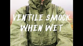 ventile smock when wet  how it reacts [upl. by Theta]