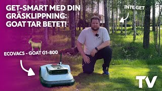 Ecovacs Goat G1800  getsmart med din gräsklippning [upl. by Yekram]