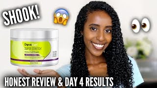 I TRIED THE NEW DEVACURL SUPER STRETCH CURL ELONGATOR  HONEST REVIEW amp WASH N GO  Lydia Tefera [upl. by Dnomhcir763]