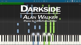 Alan Walker  Darkside Piano Cover ft AuRa Tomine Harket  Tutorial by LittleTranscriber [upl. by Zenia696]