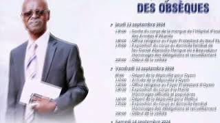 Le programme des obsèque de Vincent Essono Mengue Libreville Oyem Estuaire WoleuNtem Gabon [upl. by Kristie797]