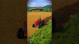 POOR VS MID VS RICH  MF 🚜  FS22 farming farmingsimulator22 fy fyp shorts [upl. by Belloir]