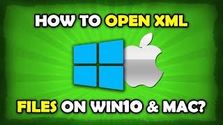 How To Open XML File In Windows 10  Mac [upl. by Luemas]