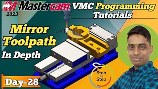 Mastercam 2023 MindBlowing Mirror Toolpath amp Vise Setup Tutorial manufacturing [upl. by Ivz]