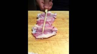 Yakitori skewer wing  secret to grill a chicken wing evenly [upl. by Islean]