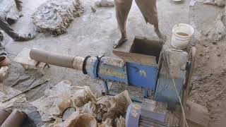 pottery clay mixer in pugmill pot making Telugu [upl. by Ellynad]