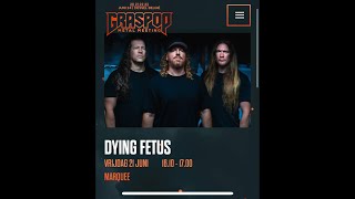 Graspop 2024  Dying Fetus part 1 [upl. by Sutherland406]