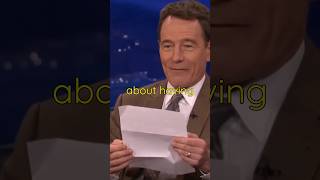 Bryan Cranston reads hilarious Fan letter on Conan  funny interview  shortfeed ytviral [upl. by Inkster]