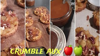 crumbles aux pommes idée de le présenter 💜 [upl. by Oulman]