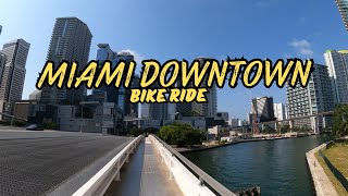 Miami Downtown amp Brickell  Bike Ride [upl. by Anoniw]