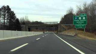 Pennsylvania Turnpike  Northeast Extension Interstate 476 Exits 122 to 131 northbound [upl. by Ronile]