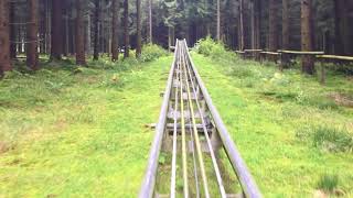 a very FAST Rodelbahn  Toboggan run in OlsbergBruchhausen Germany [upl. by Lenz618]