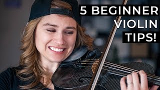 5 Things Every Beginner Violinist NEEDS to Know [upl. by Gorges]