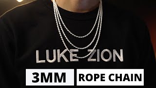 Revealed The Most Popular 3mm Rope Chain Explained [upl. by Gnirol]