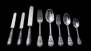 Odiot 184pc Charteaubrant Sterling Silver Flatware Set [upl. by Bear368]