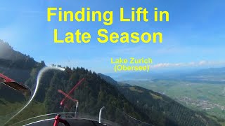 Swiss Alps Gliding Archaeopteryx finding late season lift [upl. by Tebazile]