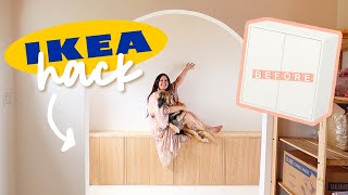 IKEA Hack  DIY Fluted EKET Cabinets [upl. by Assirhc]