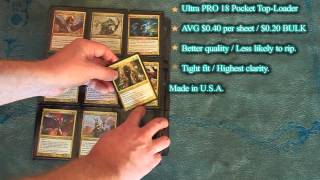 What Are The Best Binder Sheets For Magic The Gathering And Pokemon Cards SHORT VERSION MTG [upl. by Supmart]