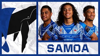 Toa Samoa  OFFICIAL SQUAD  England vs Samoa 2024 [upl. by Nimajneb]