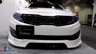 Amazing Custom Kia Optima Exterior Walkaround Auto show [upl. by Deegan307]