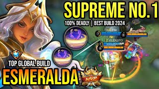 ESMERALDA BEST BUILD 2024  TOP GLOBAL ESMERALDA GAMEPLAY  MOBILE LEGENDS✓ [upl. by Okire]