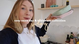 Cosy Snow Day amp Tableware Collection  Rhiannon Ashlee Vlogs [upl. by Iht212]