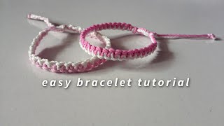 how to make easy bracelet  yarnivora [upl. by Assiluj440]