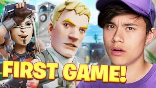 Reacting To My FIRST GAME Of Fortnite Cringe [upl. by Thomey]