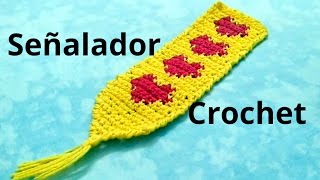 MARCADOR o SEÑALADOR San Valentín en tejido crochet para libros tutorial paso a paso Moda a Crochet [upl. by Semreh]