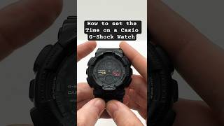 How to adjust Time on a GShock Analog and Digital [upl. by Nautna937]