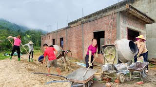 Build A House Worth 50K  House Completion Stage Plastering Walls Building Stairs Hoang Thi Niem [upl. by Nahem]