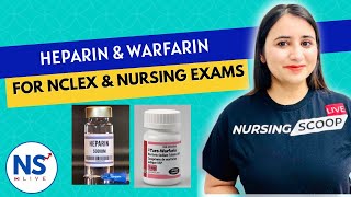 Anticoagulant Medications Heparin amp Warfarin for Nursing NCLEX  RN amp RPN  Pharmacology [upl. by Aikcir]