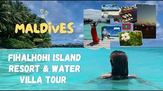 MALDIVES VLOG  FIHALHOHI ISLAND RESORT REVIEW  WATER VILLA TOUR 2024 [upl. by Ingrid]