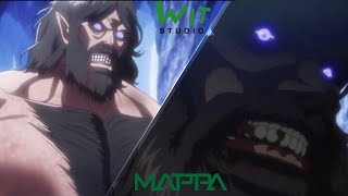 MAPPA VS WIT STUDIO  Grisha Vs Frieda full comparison [upl. by Thomas214]