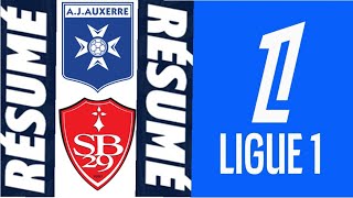 AJ Auxerre 30 Stade Brestois 29 Résumé du match  Ligue 1 20242025 [upl. by Finbur]