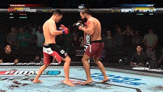 Masvidal flyin knee Disaster [upl. by Galvin]