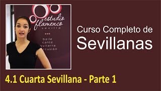 41 Cuarta Sevillana  Parte 1  Curso de sevillanas aprende a bailar con nosotros [upl. by Ahsemad]