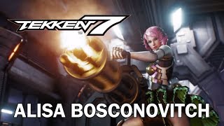 TEKKEN 7 Alisa Bosconovitch  Screw Attacks Launchers Combos and more [upl. by Adraynek]