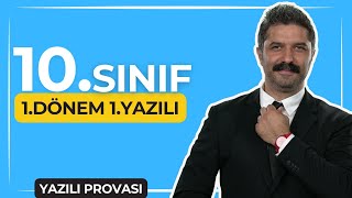 10SINIF 1Dönem 1Yazılı  Ortak Sınav Soruları  Türk Dili ve Edebiyatı Dersi [upl. by Ruel]